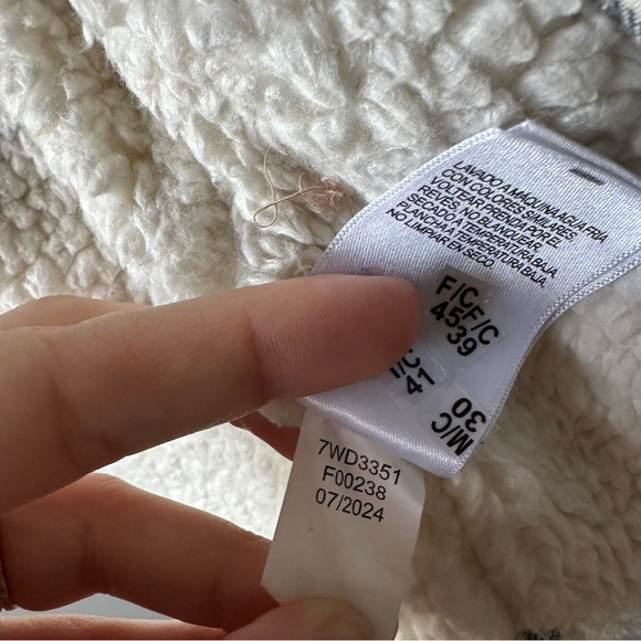 Lucky Brand Beige Plaid Fleece Lined Shacket  Snap Buttons Jacket Size L Nuetral - Picture 9 of 15